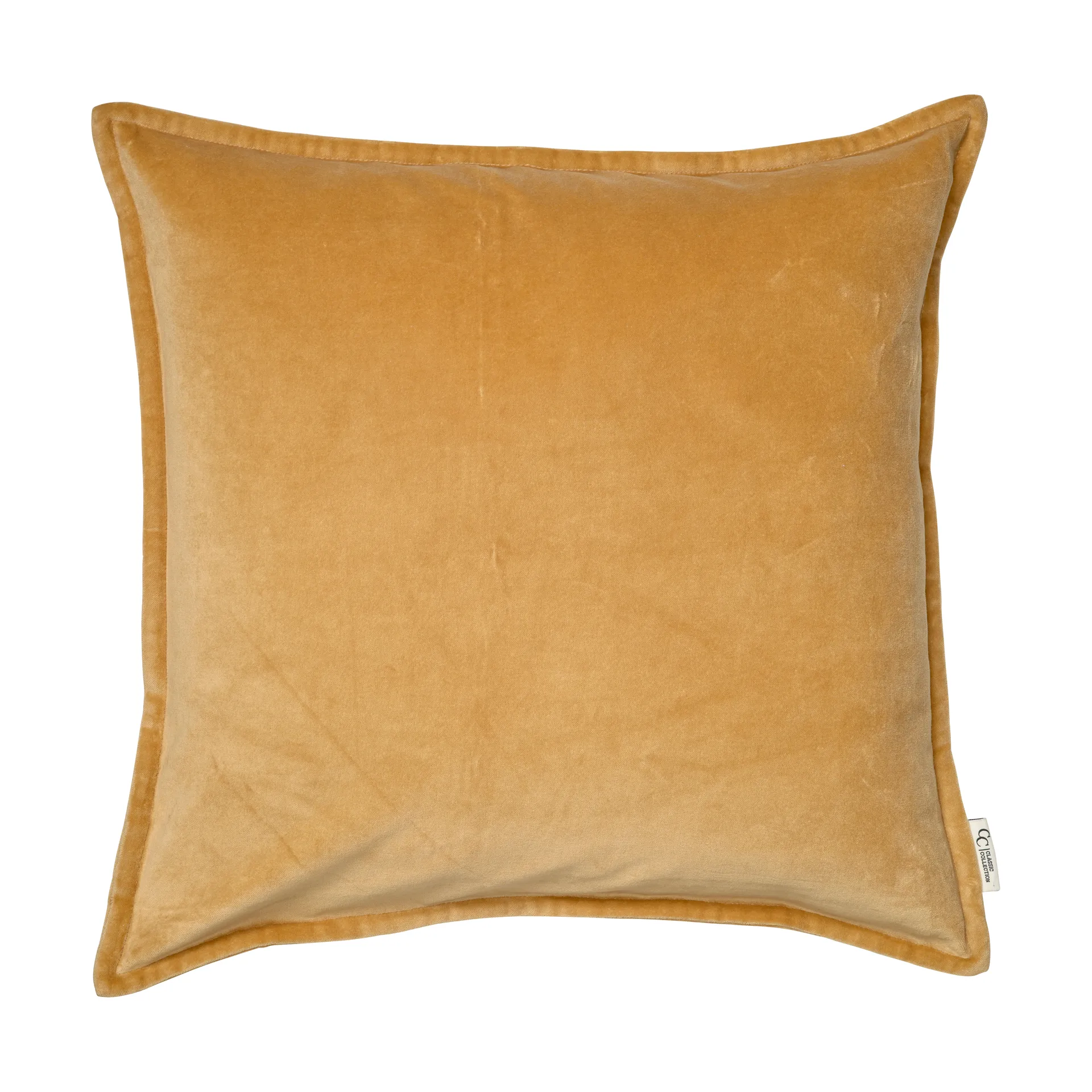 Classic Velvet cushion cover 50x50 cm, Yellow Classic Collection