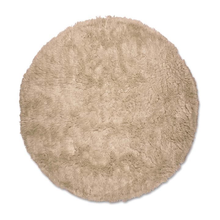 Cloudy wool carpet Ø160 cm - Beige - Classic Collection
