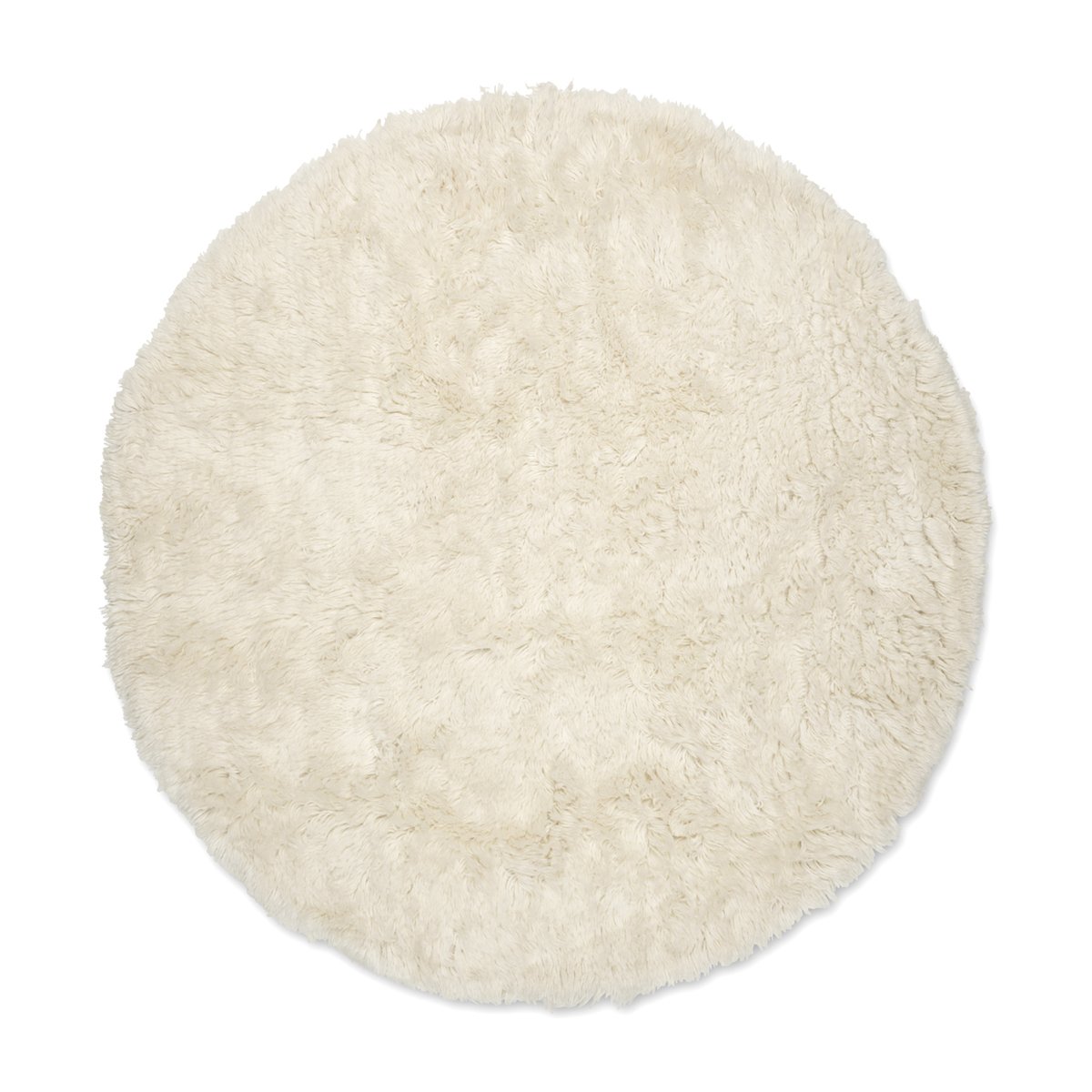 Classic Collection Cloudy wool carpet o160 cm Natural white