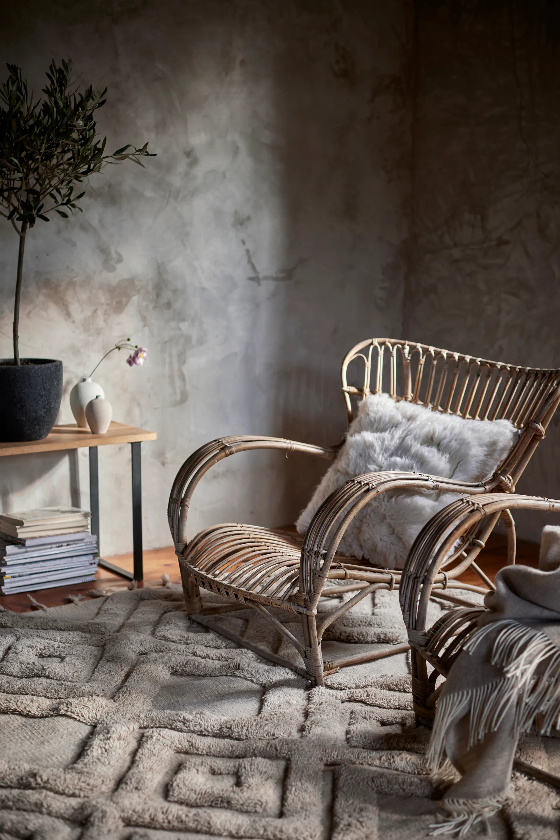 Copenhagen wool rug 200x300 cm, Beige Classic Collection