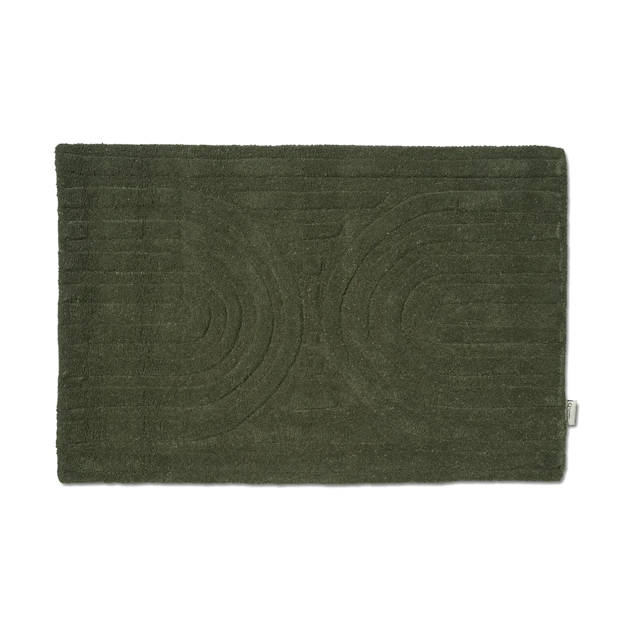 Classic Collection Curve doormat 60x90 cm Green | Scandinavian Design | Door mats | Green