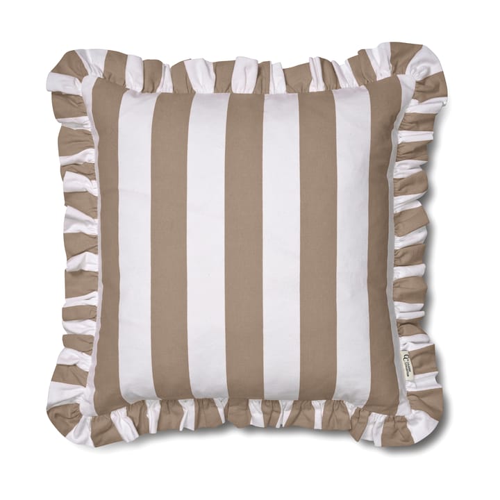 Cushion cover Ruffle Stripes 50x50 cm - Beige - Classic Collection