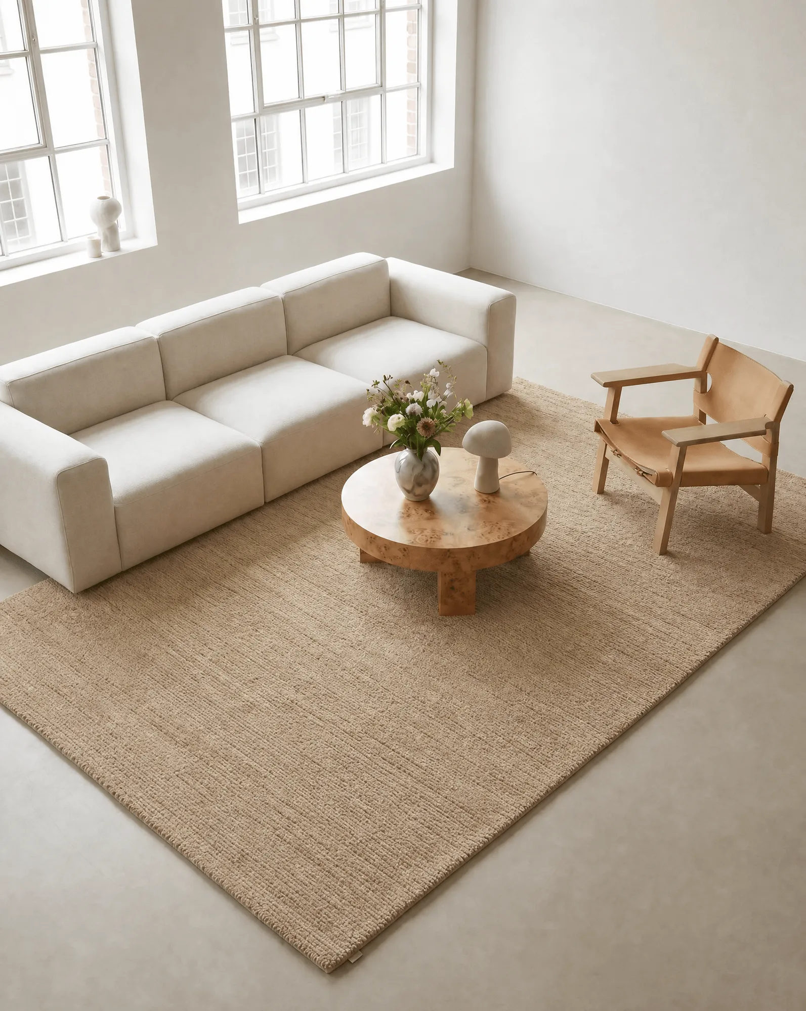 Dune wool rug, Wheat, 200x300 cm Classic Collection