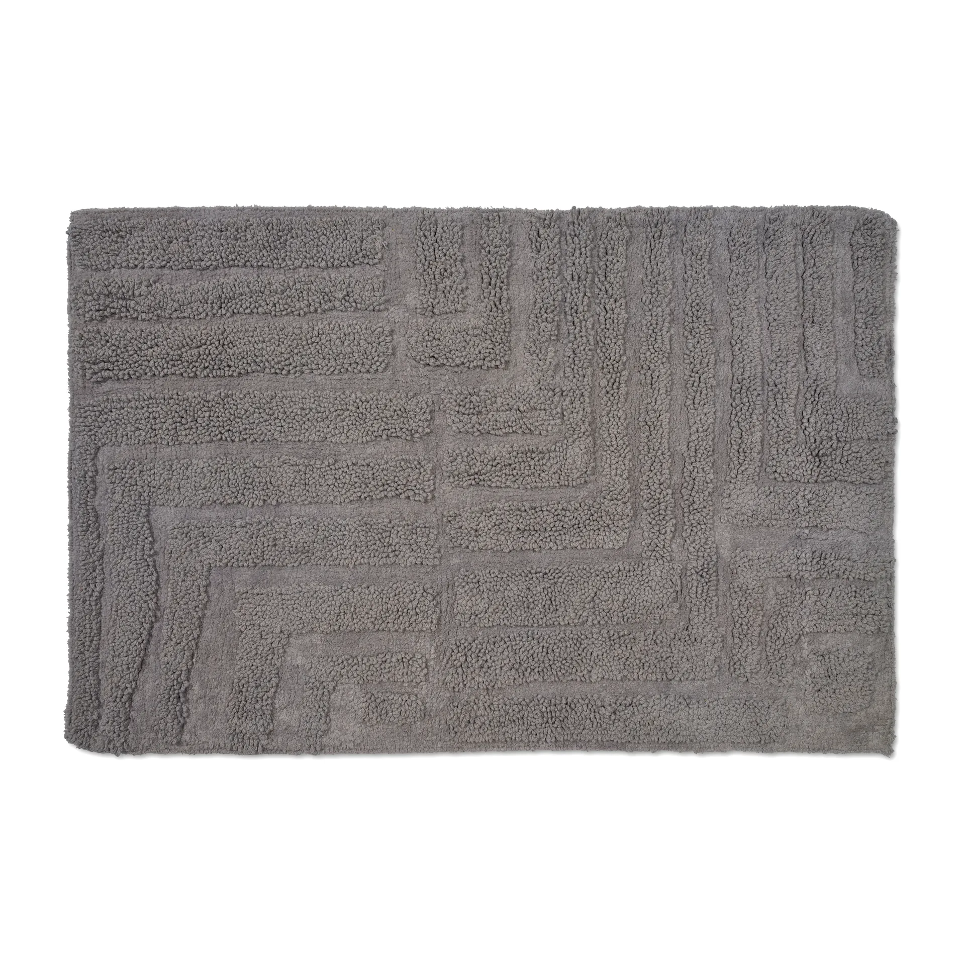 Field bathroom mat 60x90 cm, Grey Classic Collection