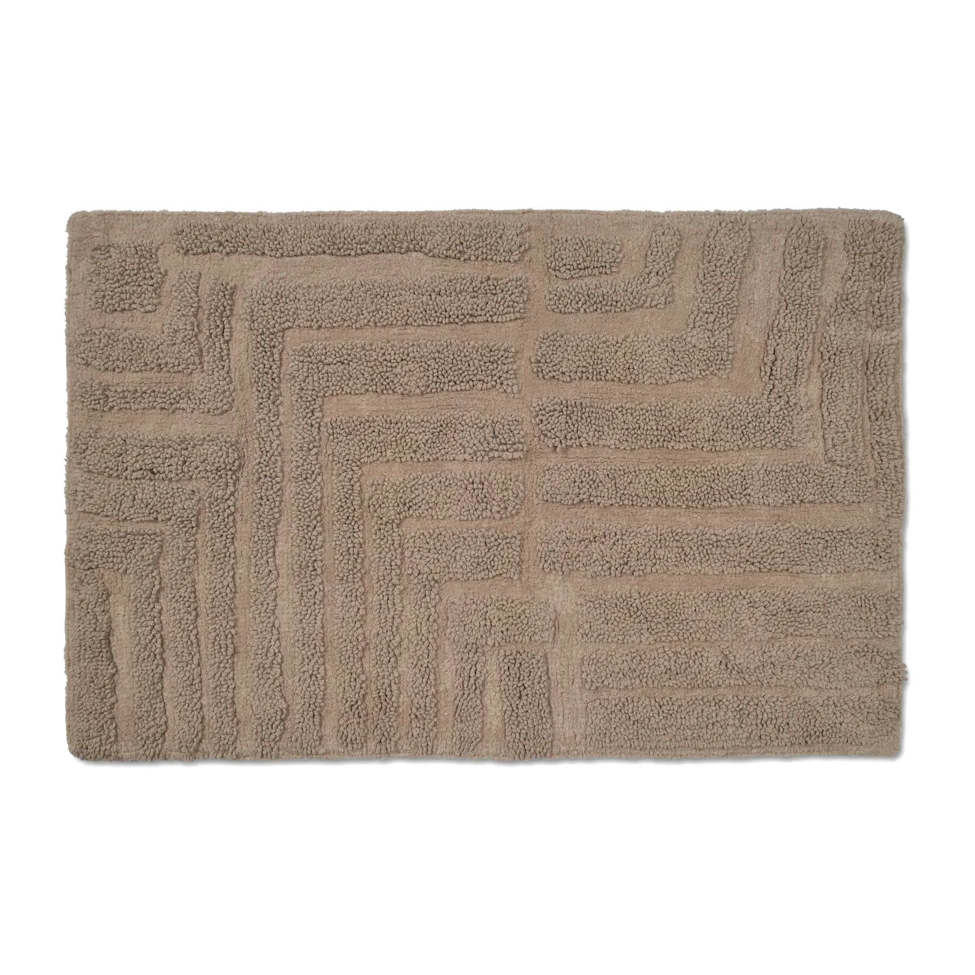 Field bathroom mat 60x90 cm, Simply taupe Classic Collection