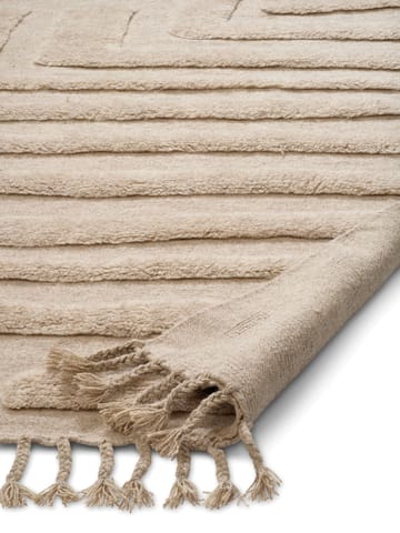 Field wool rug 170x230 cm - Natural Beige - Classic Collection