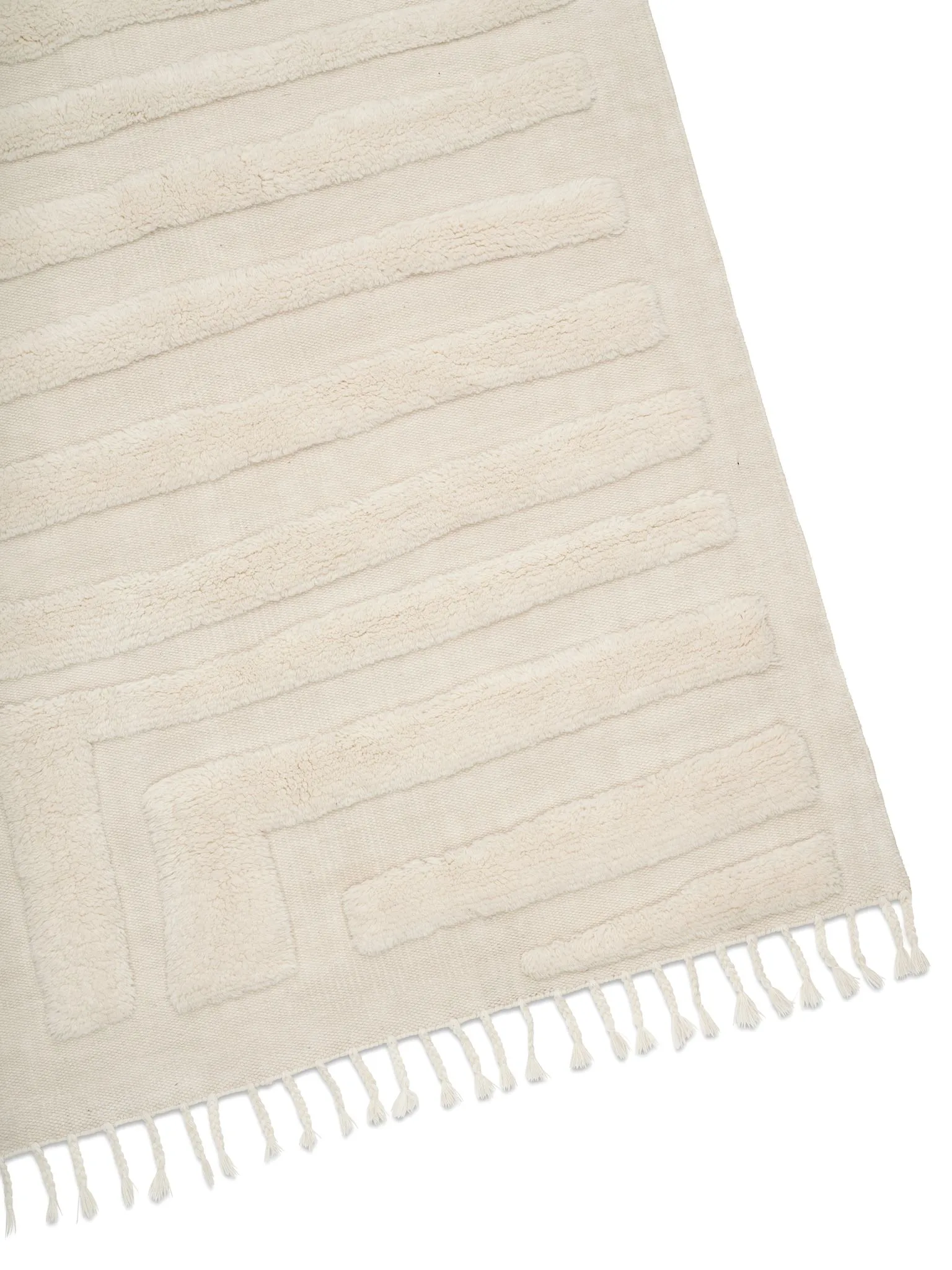 Field wool rug 200x300 cm, Ivory Classic Collection