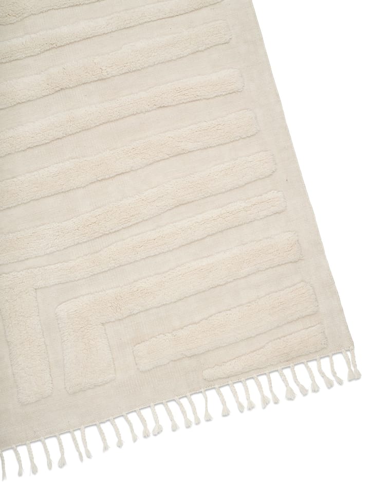 Field wool rug 250x350 cm - Ivory - Classic Collection