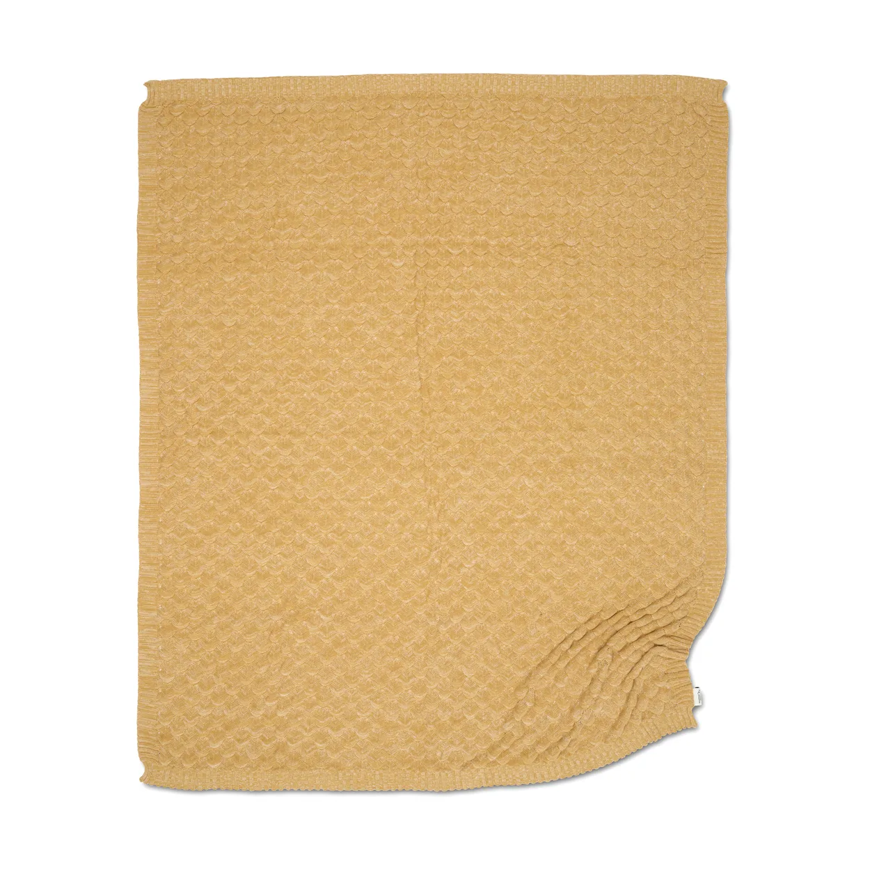 Classic Collection Gems throw 130x170 cm Yellow | Scandinavian Design | Cotton blankets & throws | Yellow