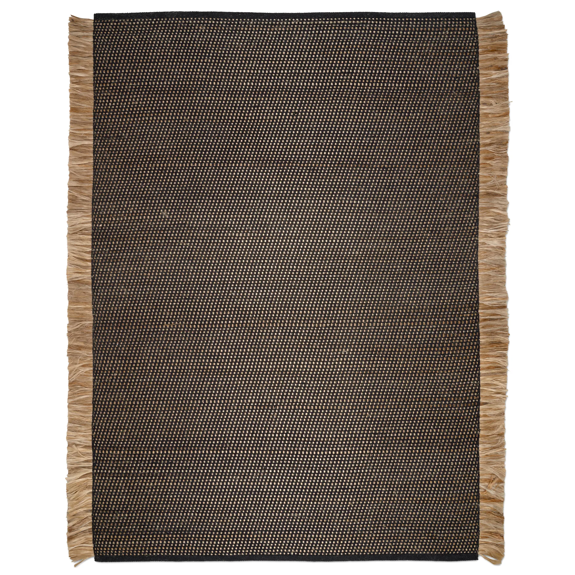 Goa rug 250x350 cm, Black-jute Classic Collection