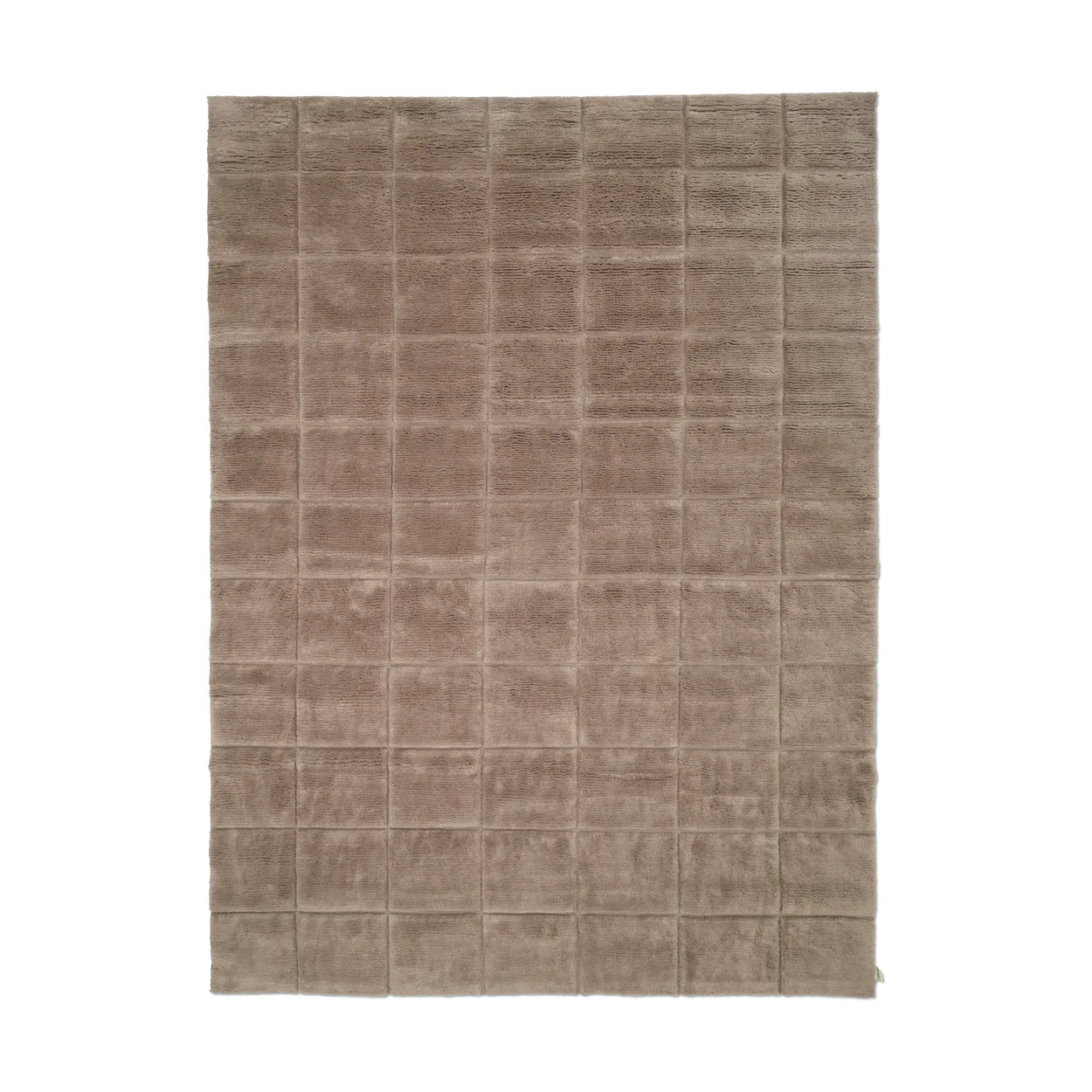 Classic Collection Grid rug Chocolate, 200x300 cm | Scandinavian Design | Fringe & Deep pile rugs | Brown