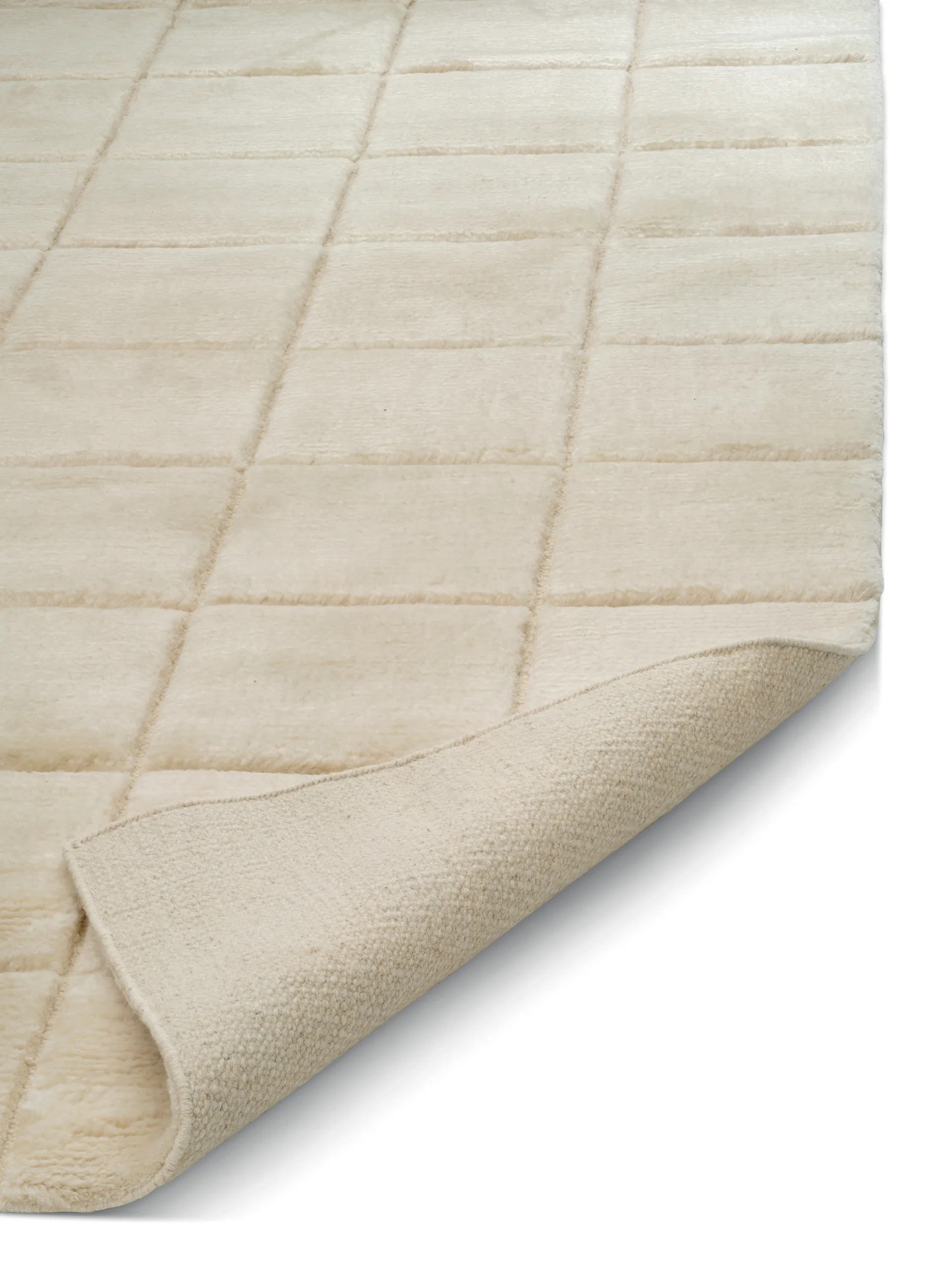 Grid rug, Ivory, 200x300 cm Classic Collection