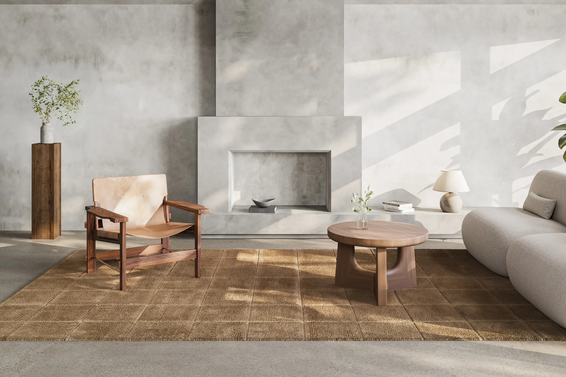 Grid rug, Wheat, 250x350 cm Classic Collection