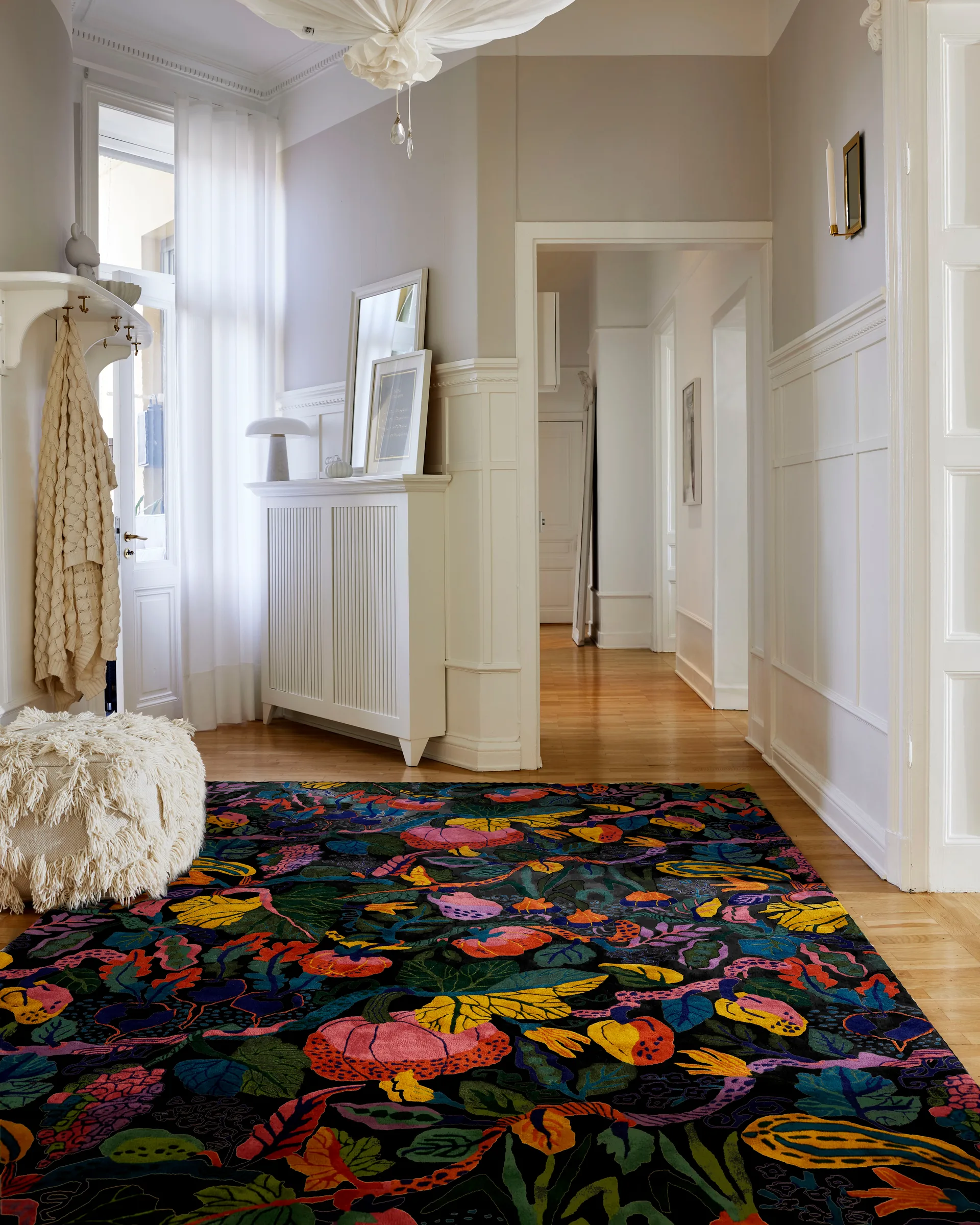 Heritage Garden rug, Charcoal-multi, 200x300 cm Classic Collection