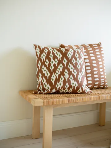 Ikat Block cushion cover 50x50 cm - Brown - Classic Collection