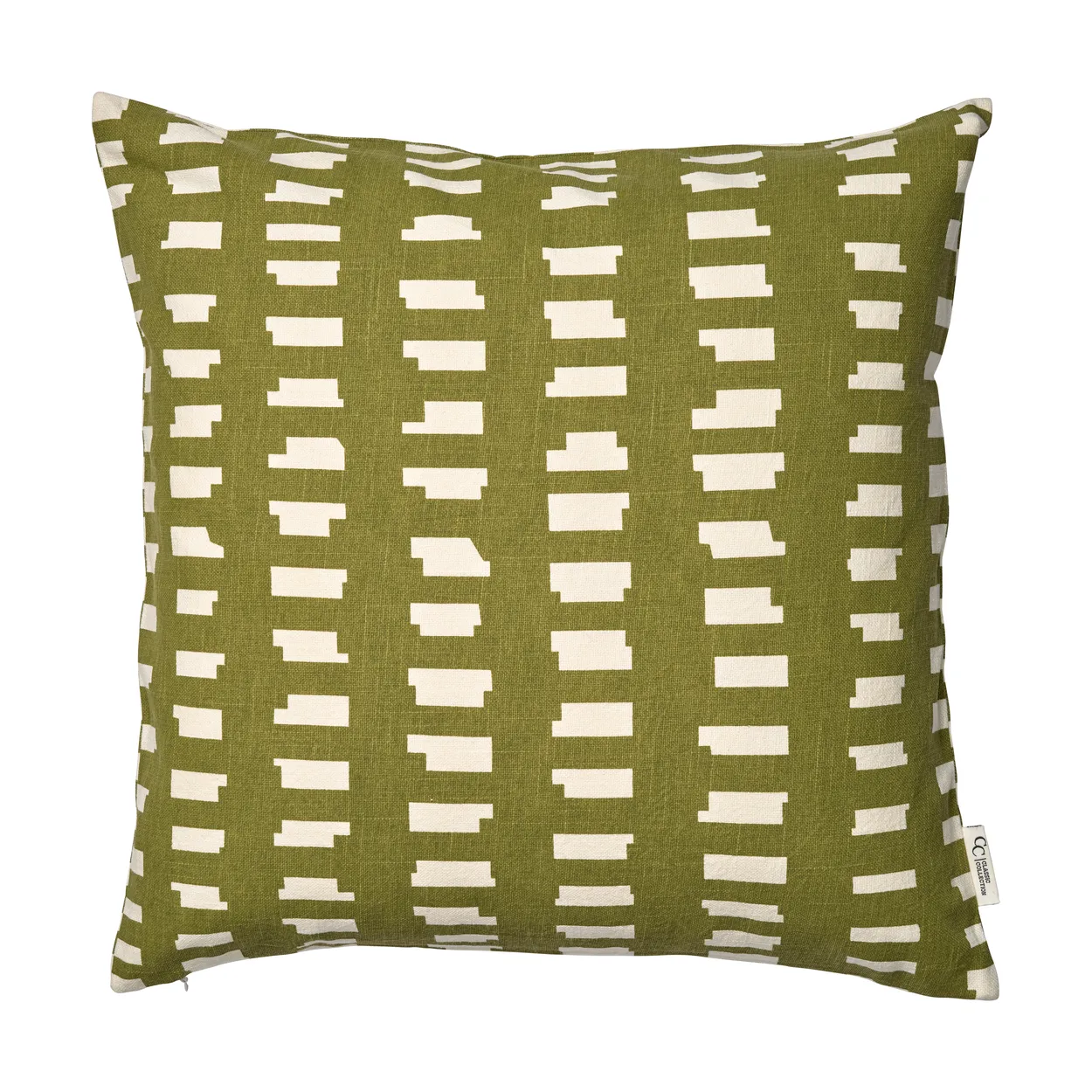 Classic Collection Ikat Block cushion cover 50x50 cm Green