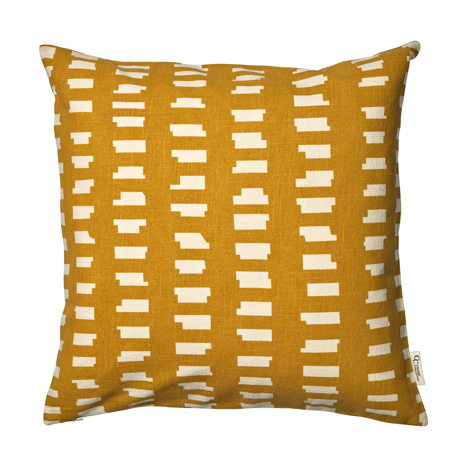 Ikat Block cushion cover 50x50 cm, Yellow Classic Collection