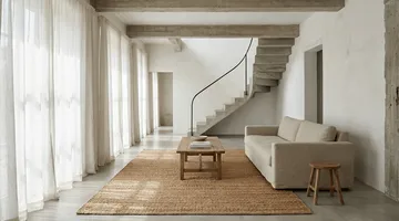 Jute Plain rug - Natural, 200x300 cm - Classic Collection