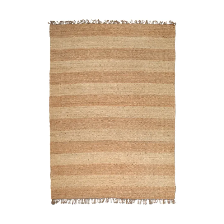 Jute Stripes rug - Natural jute, 170x230 cm - Classic Collection