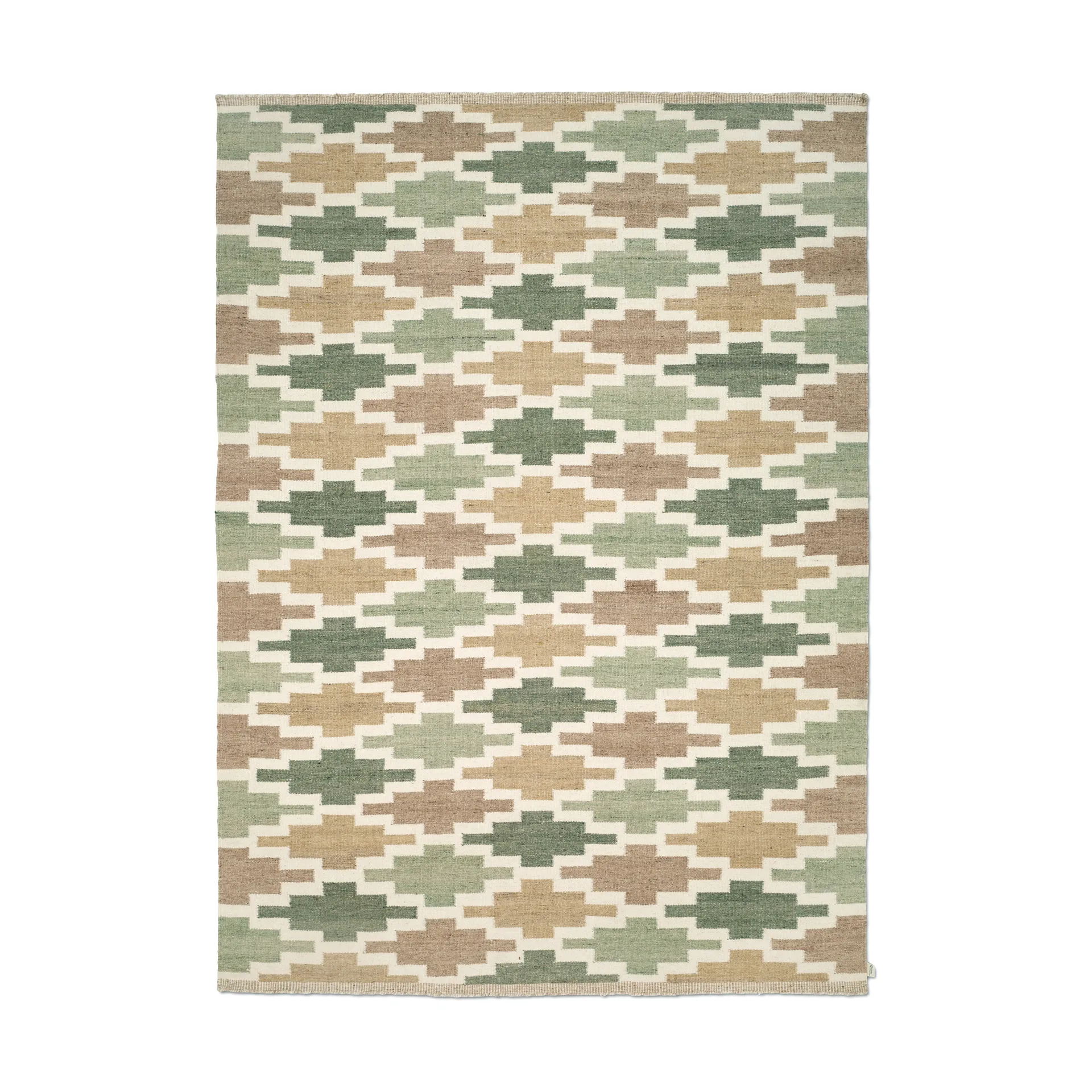 Korsnäs rug, Green beige, 250x350 cm Classic Collection