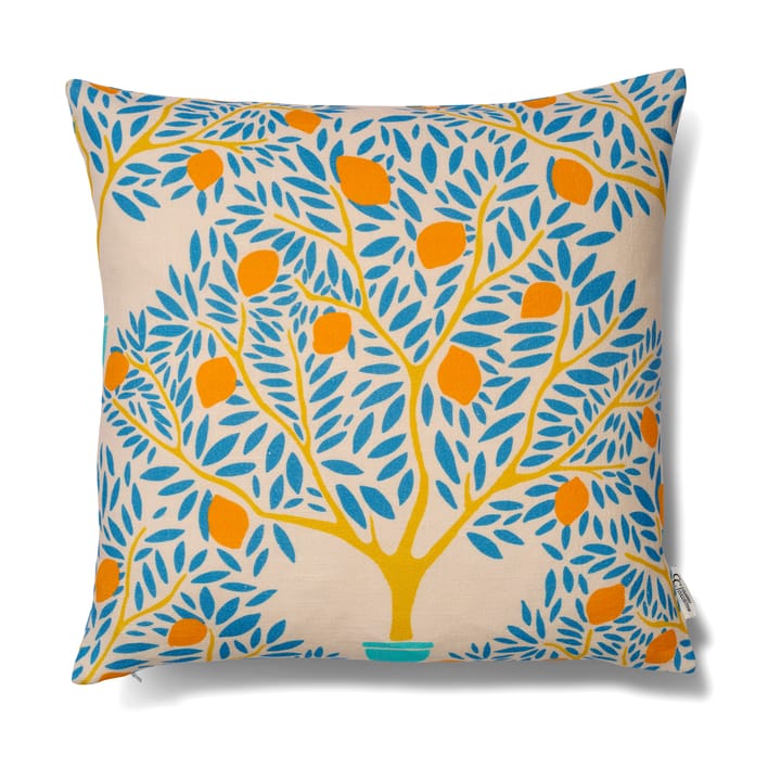 Lemon garden cushion cover 50x50 cm - Blue - Classic Collection