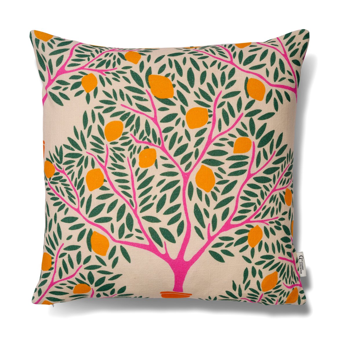 Classic Collection Lemon garden cushion cover 50x50 cm Green