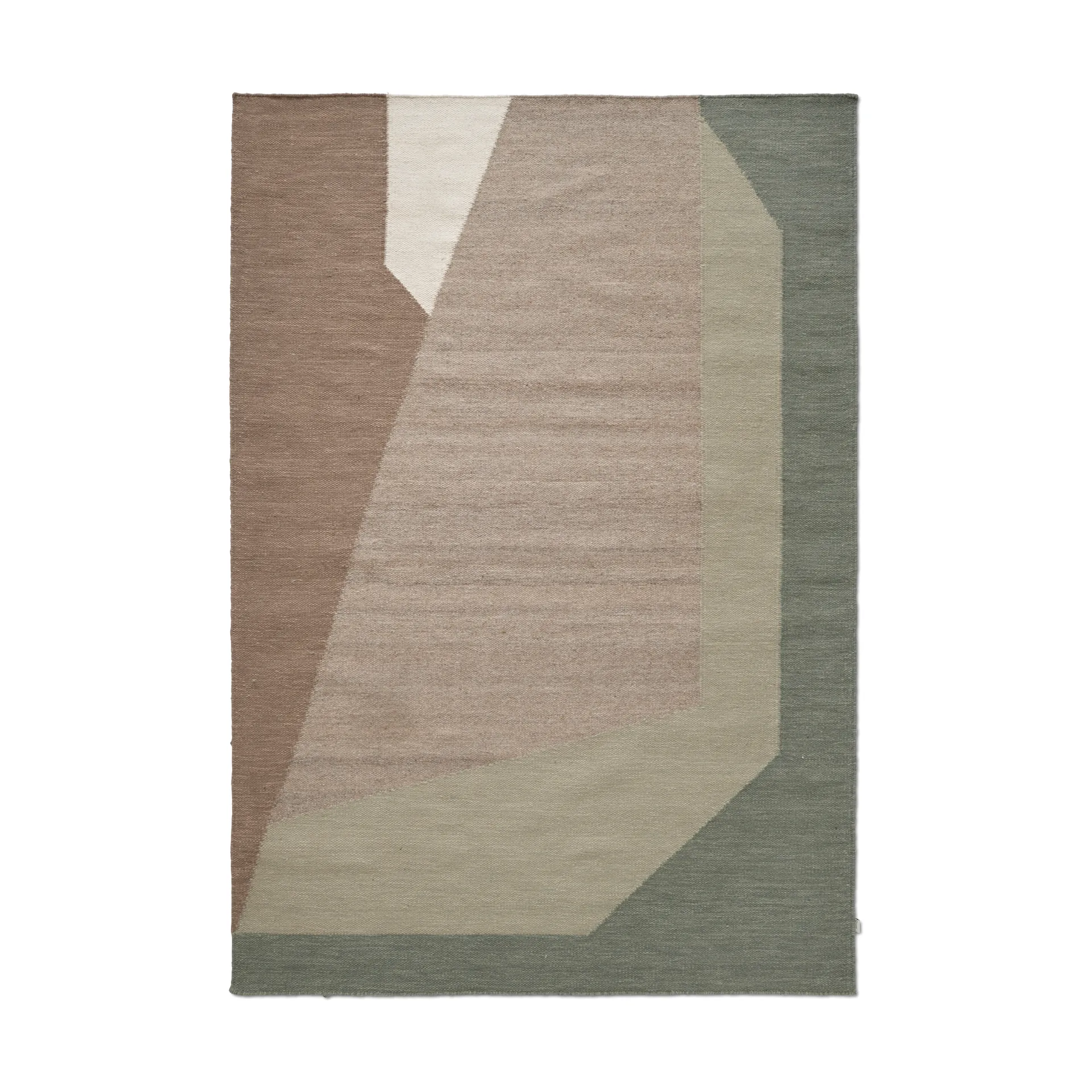 Levels wool rug 170x230 cm, Green Classic Collection