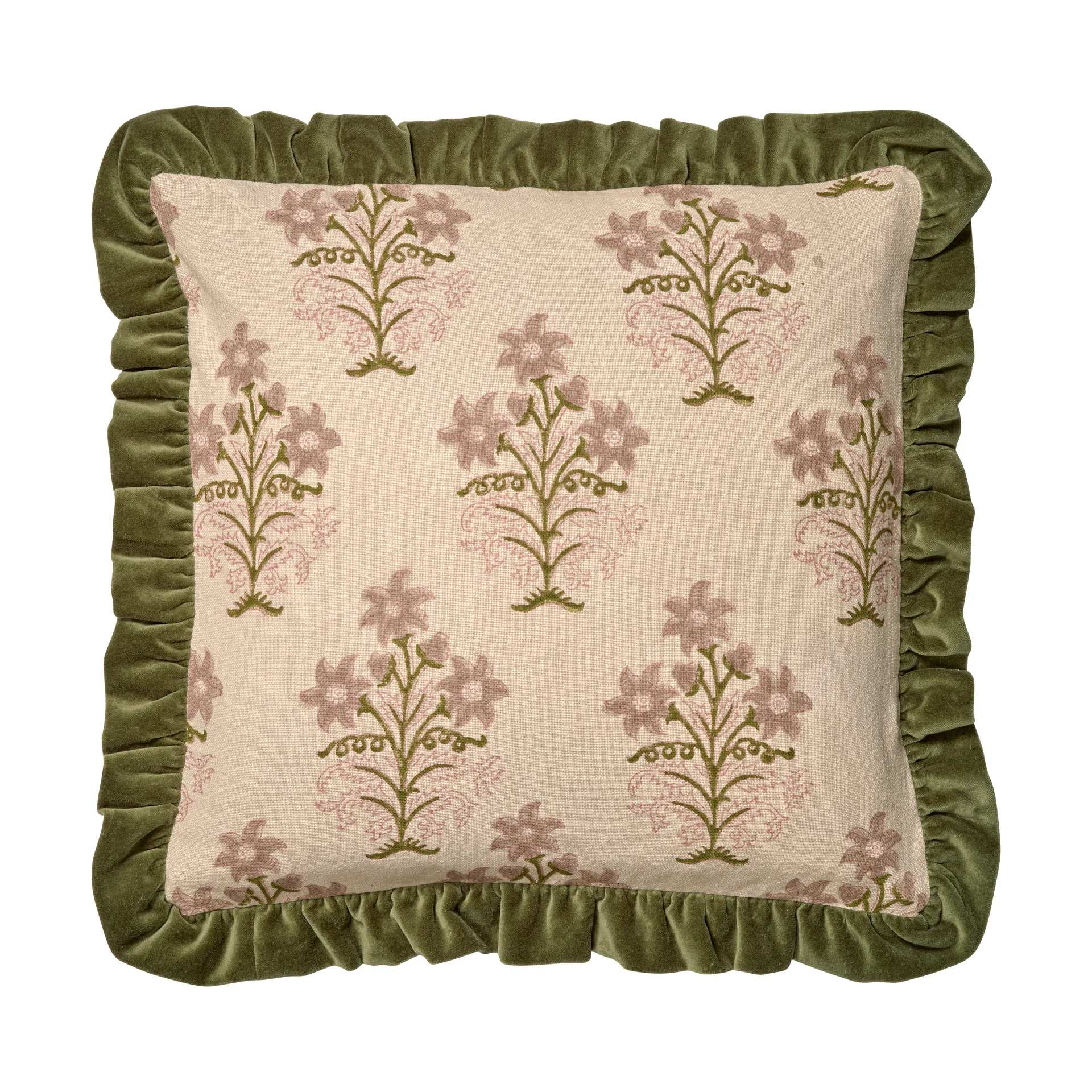 Lily cushion cover 50x50 cm, Green Classic Collection