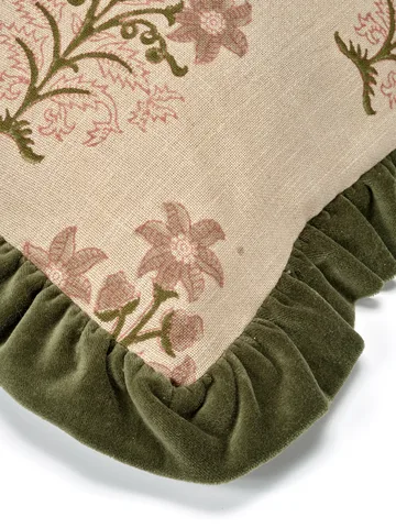 Lily cushion cover 50x50 cm - Green - Classic Collection