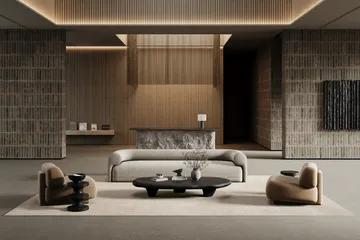 Lobby rug - Off-white, 200x200 cm - Classic Collection