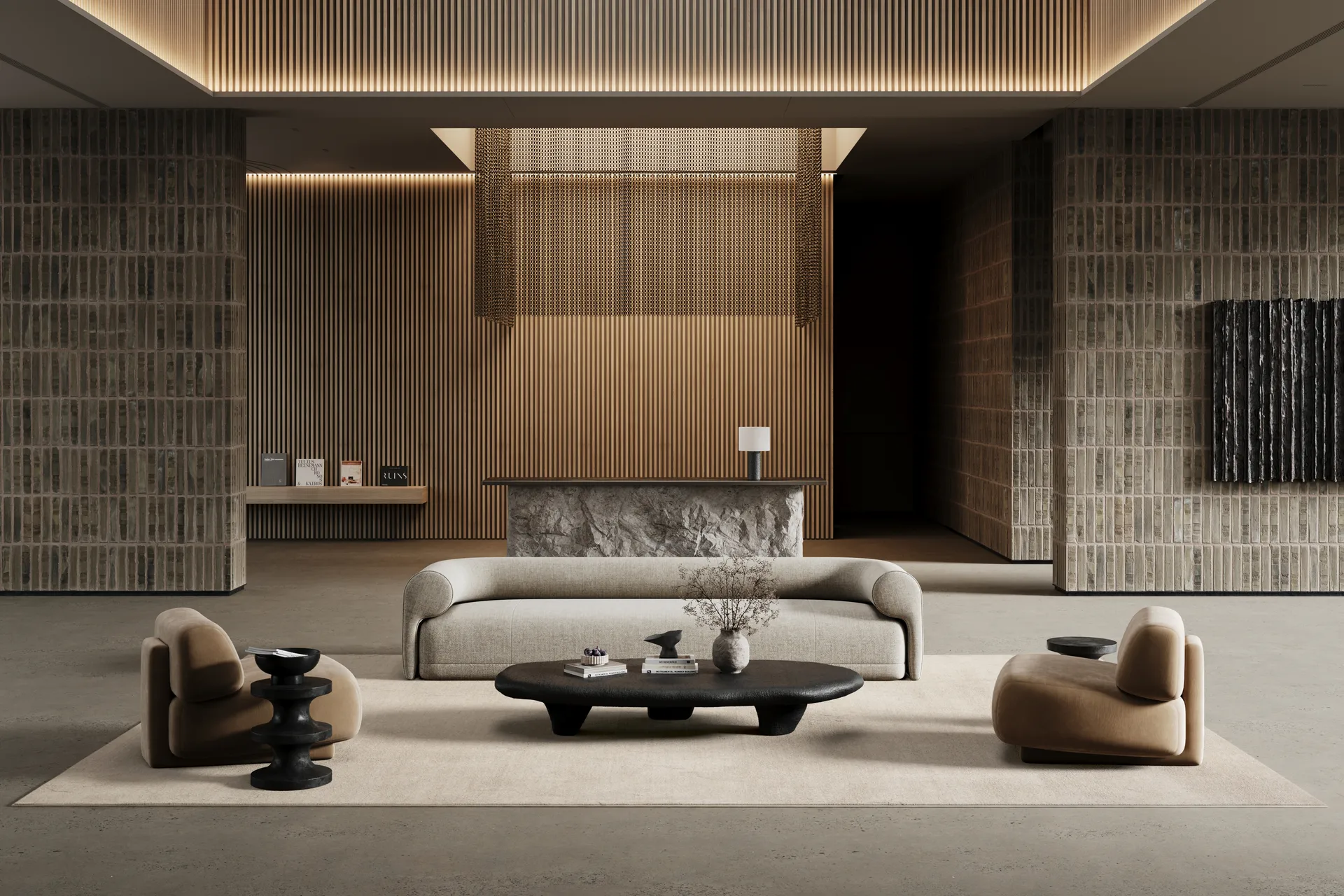 Lobby rug, Off-white, 400x600 cm Classic Collection