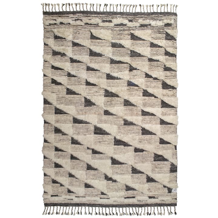 Marrakesh wool carpet 170x230 cm - Ivory-charcoal - Classic Collection