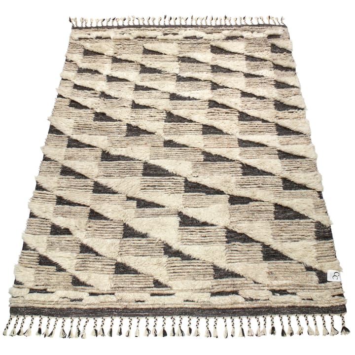 Marrakesh wool carpet 200x300 cm - Ivory-charcoal - Classic Collection