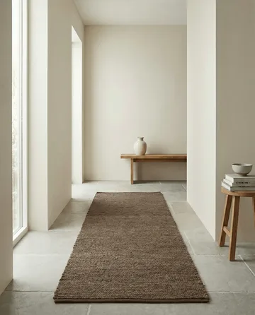 Merino Hallway runner - Brown, 80x300 cm - Classic Collection