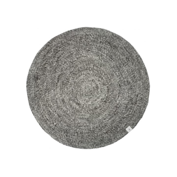 Merino Rug round - Granite, 160 cm - Classic Collection