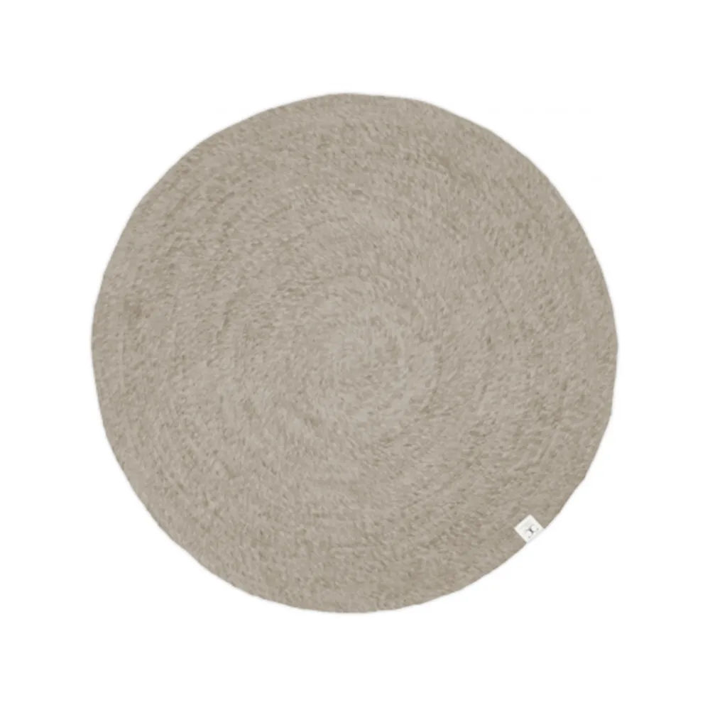 Classic Collection Merino Rug round Oat, 200 cm | Scandinavian Design | Wool rugs | Beige