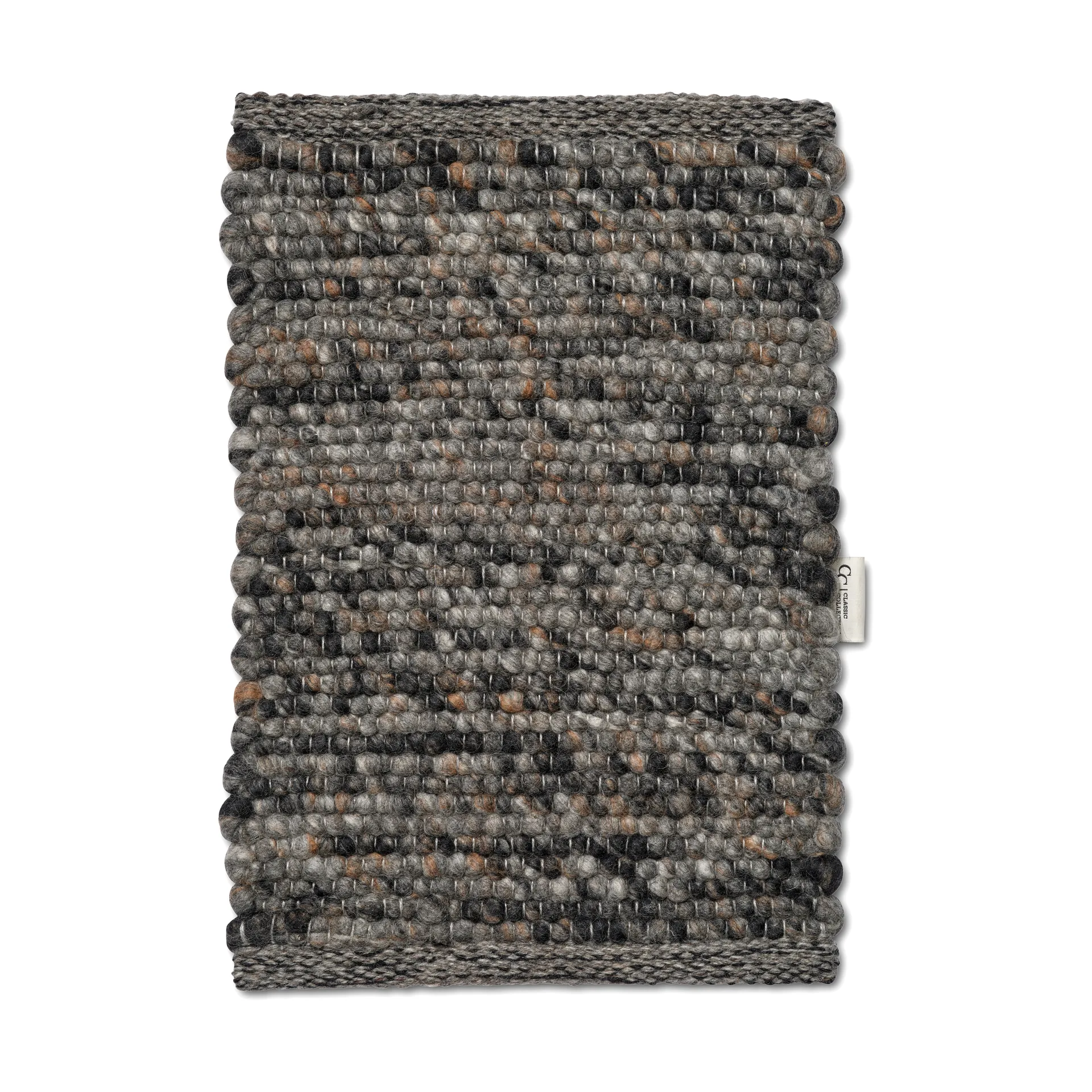 Merino wool carpet 140x200 cm, Grey melange Classic Collection