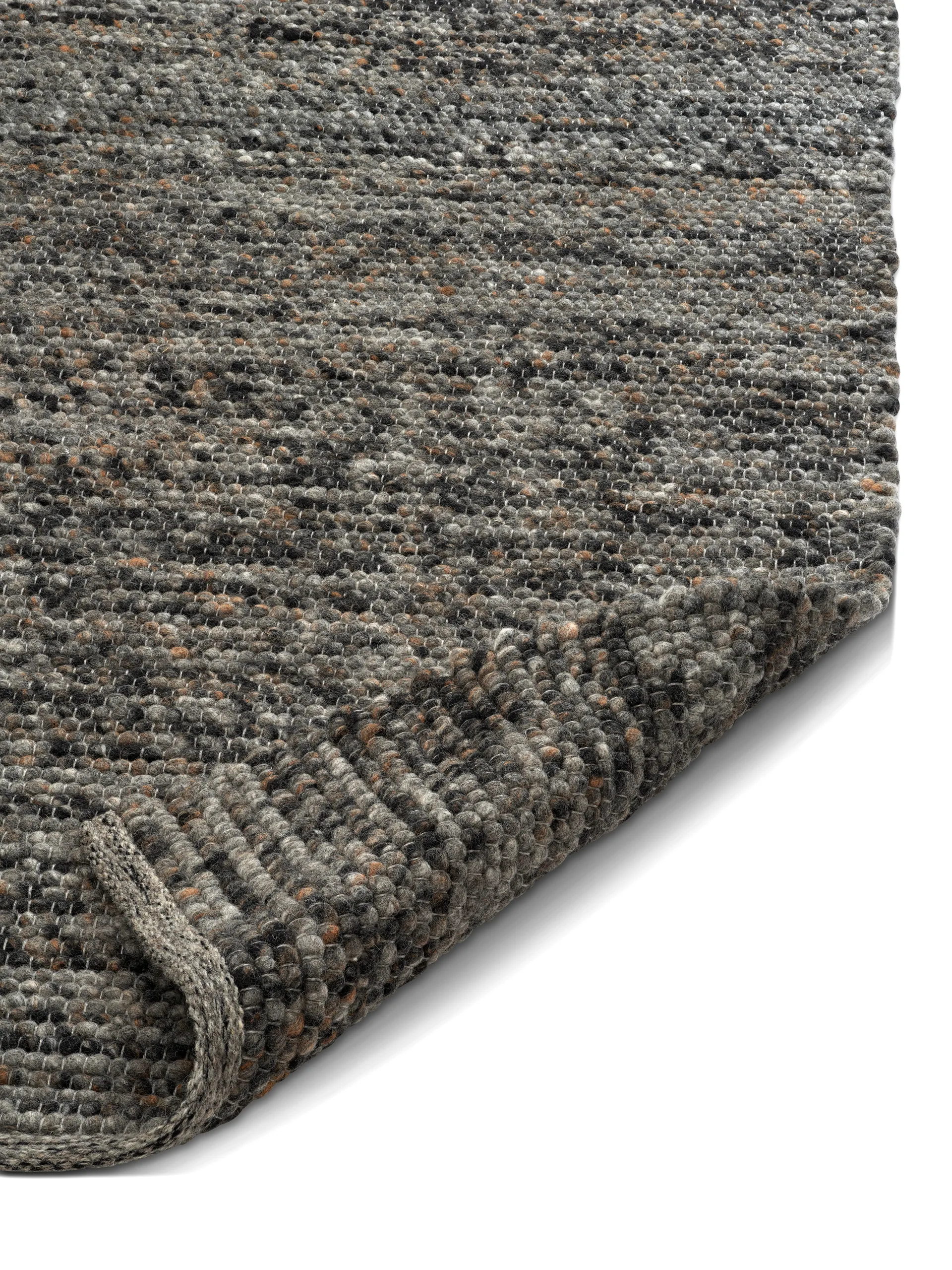 Merino wool carpet 140x200 cm, Grey melange Classic Collection