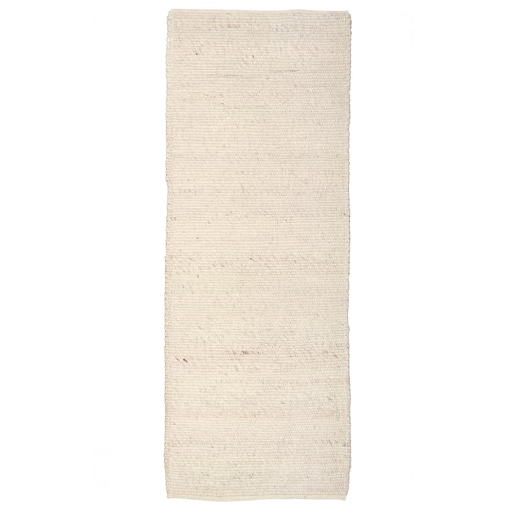 Merino wool carpet 80x250 cm - white - Classic Collection