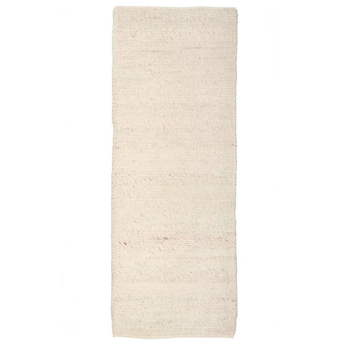 Classic Collection Merino wool carpet 80x250 cm white