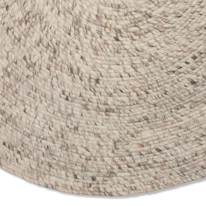 Merino wool carpet round Ø160 cm - beige - Classic Collection