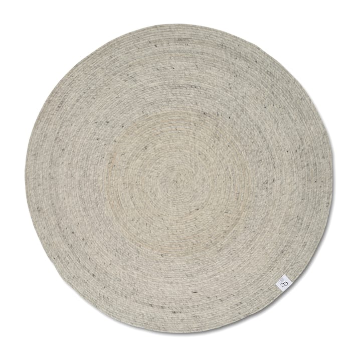 Merino wool carpet round Ø160 cm - Concrete - Classic Collection