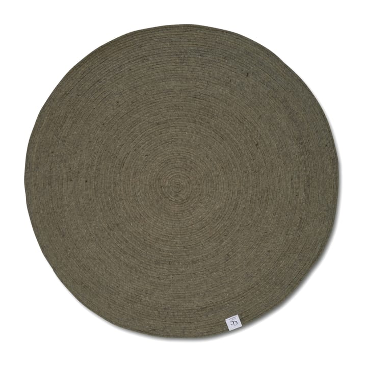 Merino wool carpet round Ø160 cm - Dark green - Classic Collection