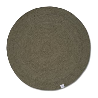 Classic Collection Merino wool carpet round Ø160 cm Dark green