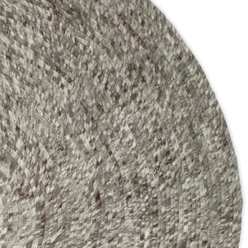 Merino wool carpet round Ø160 cm - grey - Classic Collection