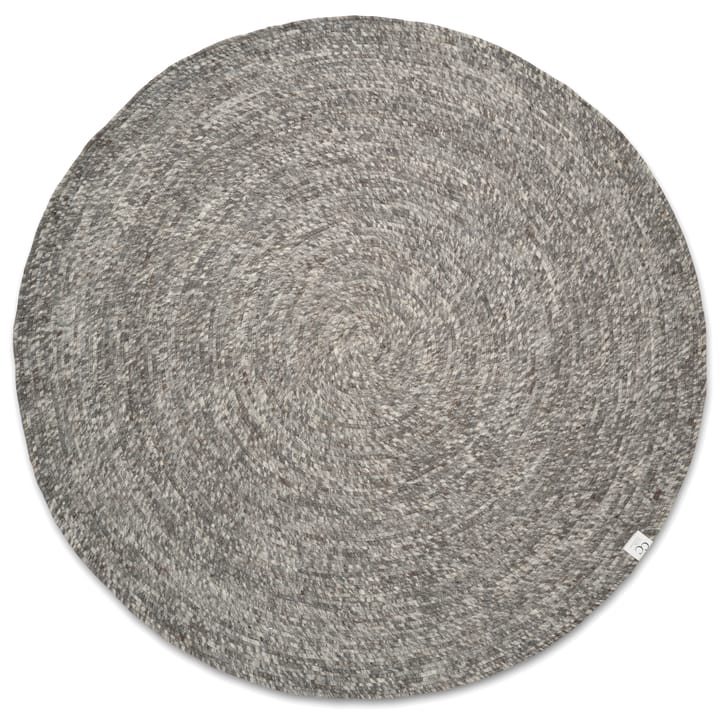 Merino wool carpet round Ø160 cm - grey - Classic Collection