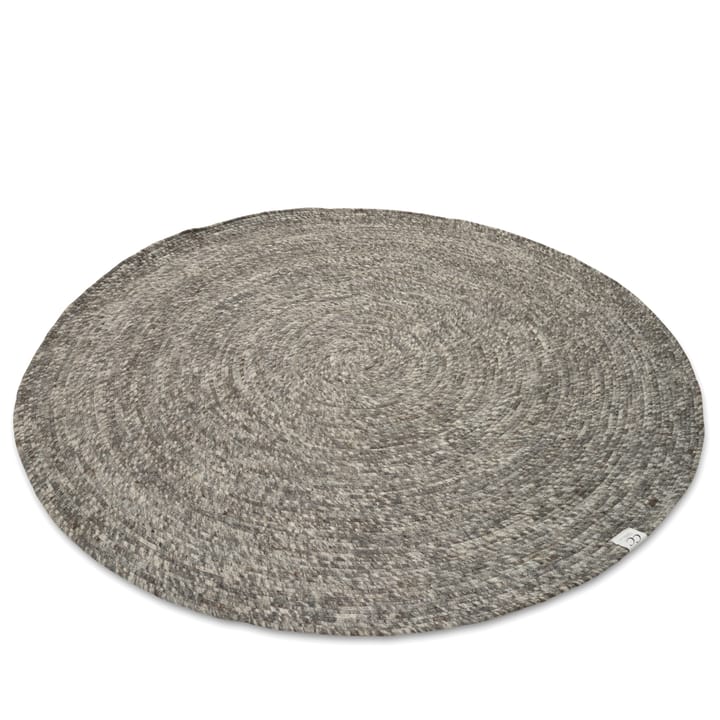 Merino wool carpet round Ø160 cm - grey - Classic Collection