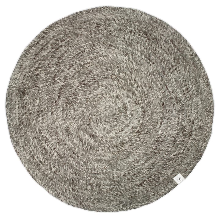 Merino wool carpet round Ø200 cm - grey - Classic Collection