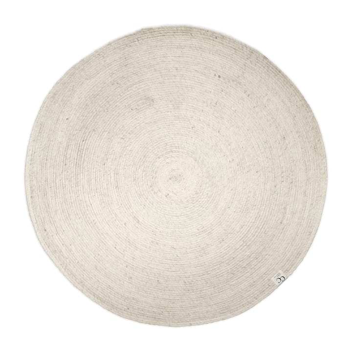 Merino wool carpet round Ø200 cm - white - Classic Collection