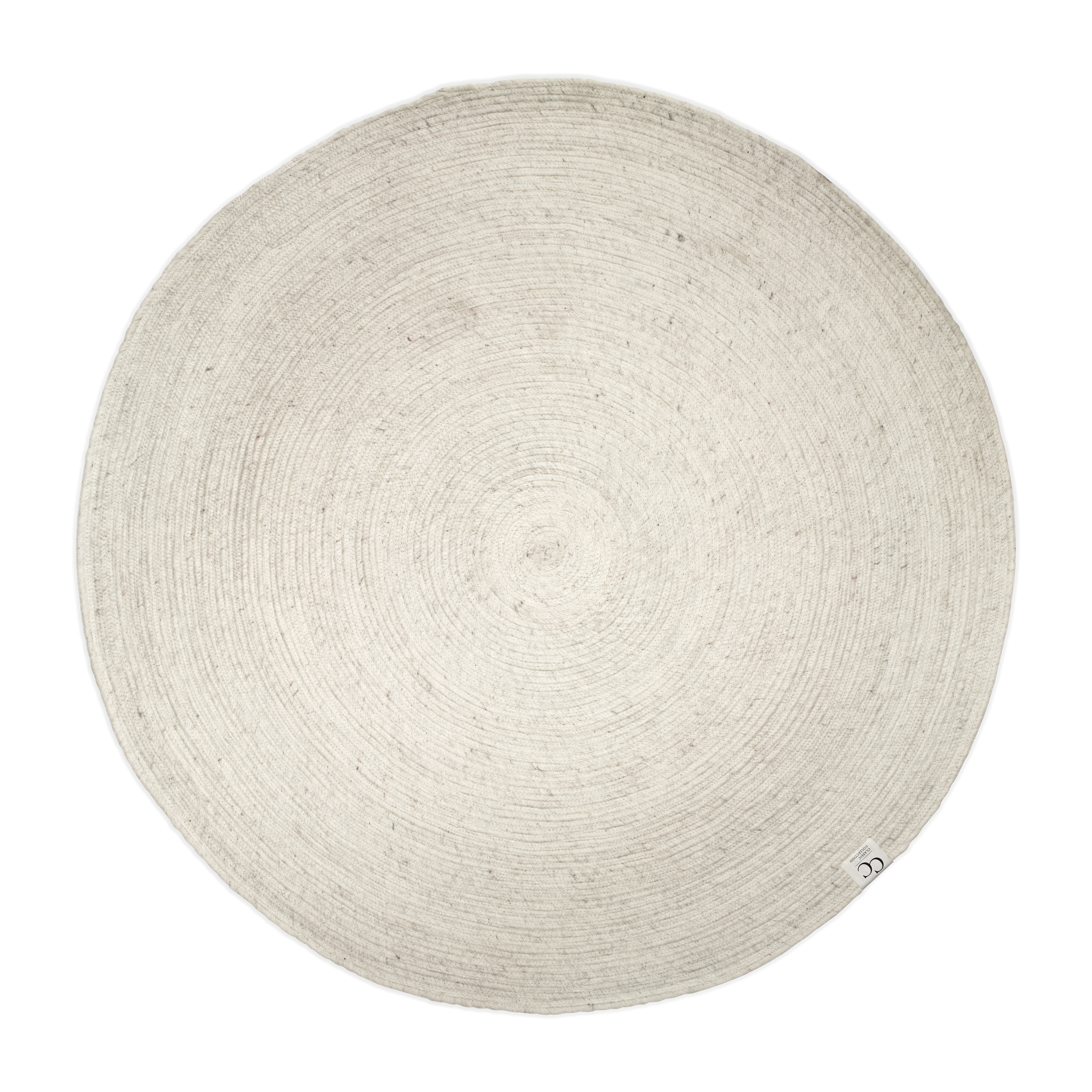 Merino wool carpet round Ø200 cm, white